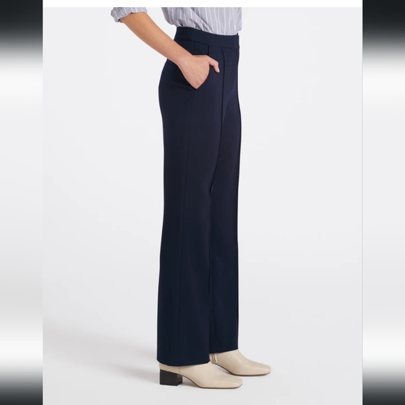 Carissa High Rise Pleated Straight Pants (Women Size 12) - Picture 2 of 4